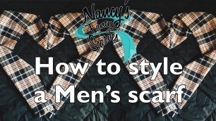 'How to Style A Men\'s Thick Scarf'