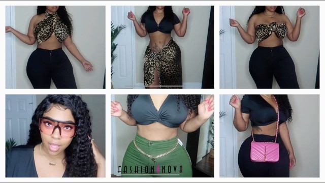 'FASHION NOVA CURVE  | Tying a Scarf 10 Ways | Gina Jyneen'