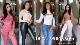 'HUGE FASHION NOVA TRY ON HAUL | TOPS, BOTTOMS AND WORKOUT SETS'