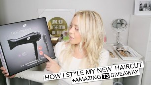 'How I Style My New Haircut + Amazing T3 Giveaway'