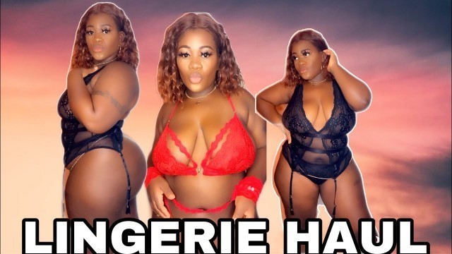 'FASHIONNOVA LINGERIE TRY ON HAUL'