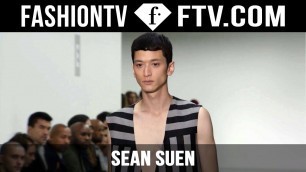 'Sean Suen Spring/Summer 2016 | London  Collections: Men | FashionTV'