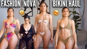 'FASHION NOVA SWIMSUIT TRY ON HAUL'