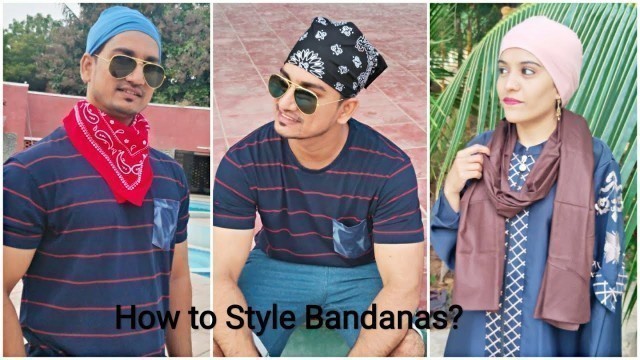 'Girrija Mens Bandanas/How to wear bandans in different styles/Women scarf & stoles Available Online.'