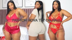 'Is Fashion Nova Lingerie Better Than SavageXFenty?!? | Plus Size Fashion Nova Try On Haul'