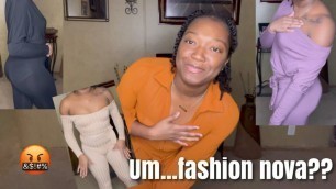 'FASHION NOVA..WE HAVE A PROBLEM SIS!!! // Fashion Nova Try-On Haul FAIL!! (Issa No For Me)'