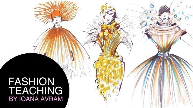 'How to sketch your own fashion collection inspired by dandelions'