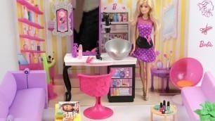 'Barbie Hair Salon! Pretend Play Dolls Hairsalon Hairwash Haircut Barbie New hairstyle'