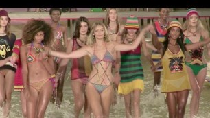 'The sexy sisters Gigi Hadid and Bella Hadid model swimsuits for the Tommy Hilfiger Fashion Show'