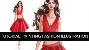 'Tutorial: Basic Fashion Illustration in Gouache/Watercolor'