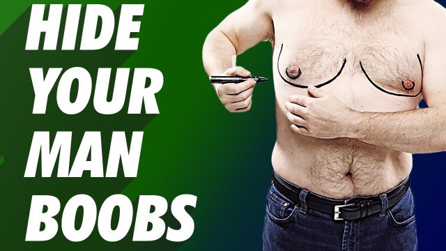 '6 Ways to Hide Your Man Boobs or Gynecomastia | Chubby Guy Fashion Hacks | Ashley Weston'