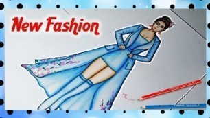 'Fashion Illustration || Amazing Dresses Practice || Creative Fashion Sketches'