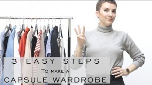 'My Easy 3 Step CAPSULE WARDROBE Formula : Minimalist Fashion : Women\'s Outfits : Emily Wheatley'