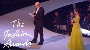 'Sam McKnight wins Isabella Blow Award for Fashion Creator | The Fashion Awards 2019'