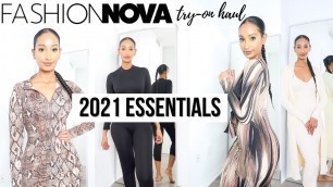 'WHAT YOU NEED IN YOUR CLOSET 2021 Fashion Nova Try-On Haul'