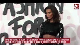 'Bella Hadid has called for more diversity backstage at fashion shows'