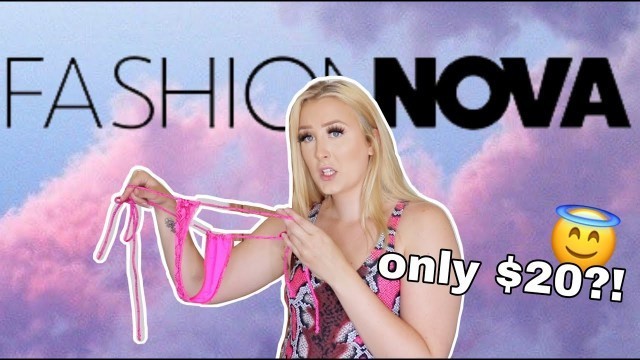 'FASHION NOVA SUMMER TRY ON | SWIMWEAR EDITION | Hannah Garske'