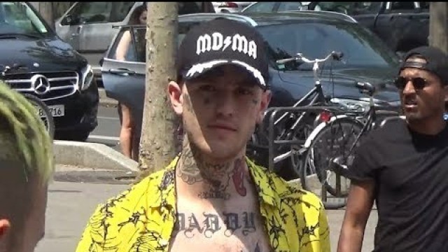 'Lil Peep @ Paris Fashion Week June 22, 2017 show Rick Owens / Juin #PFW'