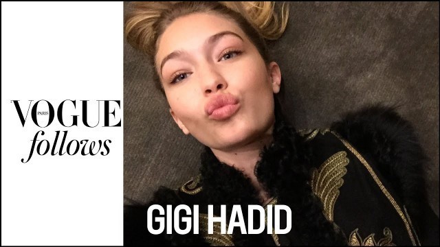 'Gigi Hadid answers 8 probing questions at Paris Fashion Week | Vogue Paris'