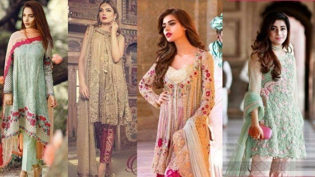 'Latest Pakistani party wear dresses for woman || Pakistani pant style suits || heavy pakistani suits'