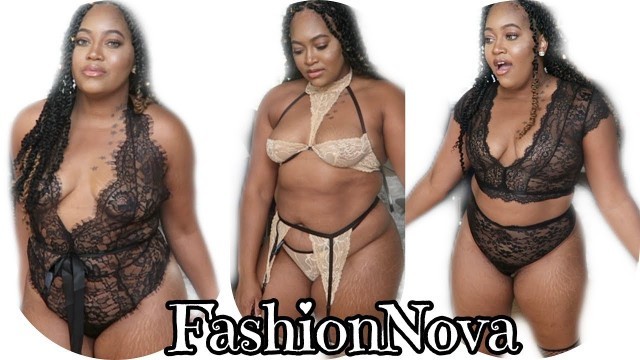 'THICK/CURVY GIRL FASHIONNOVA CURVE LINGERIE TRY-ON HAUL'