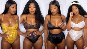 'Sexy Confident Lingerie Thick Girl Try-on Haul ft. Fashion Nova'