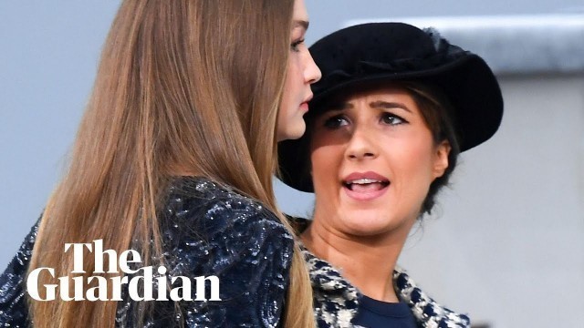 'Gigi Hadid confronts Chanel catwalk invader'