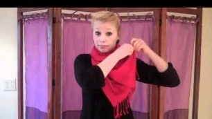 'Scarf Tying Tutorial--How to Tie a Scarf--Lesson 4: The Boho Bandita'