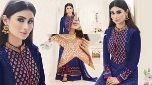 'Bollywood Designer Dresses Designs: Celebrity Style Pakistani Straight Cut Salwar Kameez Suits 2017'