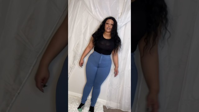 'Fashion Nova Curvy Women Jeans Try on Haul # curvywomen #plus size #jean'