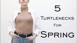 'Styling 5 Turtlenecks for Spring Outfits / Everlane / Minimalist Style / Emily Wheatley'