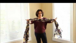 'Modified Celebrity Scarf Tying Demo'