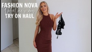 'VALENTINE\'S DAY TRY-ON HAUL- FASHION NOVA LINGERIE & OUTFITS 