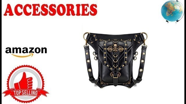 'Review (IMAGE) - Steampunk Waist Bag Fanny Pack Fashion Gothic Leather Shoulder Crossbody'