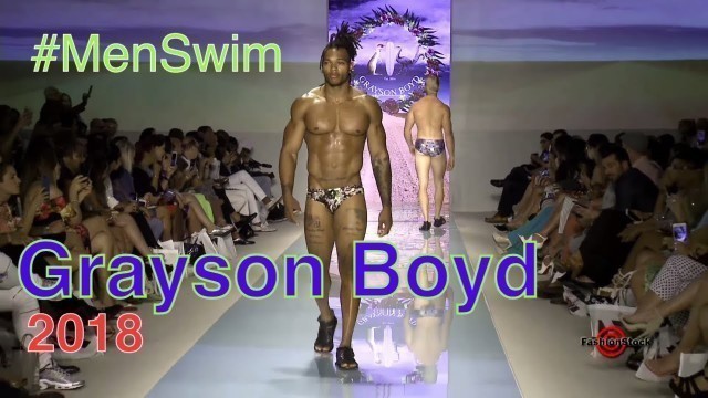 'GRAYSON BOYD 2018 Collection Mens Swim Unisex Runway Show @ Miami Fashion Week FUNKSHION Art Hearts'