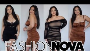 'VALENTINES DAY INSPIRED TRY ON HAUL | FASHION NOVA LINGERIE & DRESSES'