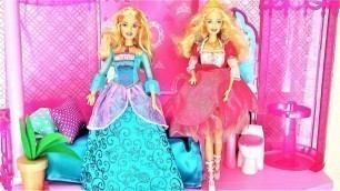 'Barbie Fashion Fairytale pink castle Princess Barbie morning बार्बी राजकुमारी महल putri Kastil'