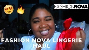 'Affordable Plus Size Fashion Nova Lingerie Haul| Perfect for Valentines Day!'