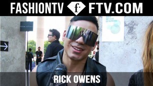 'Rick Owens Arrivals Spring/Summer 2016 | Paris Men’s Fashion Week | FashionTV'