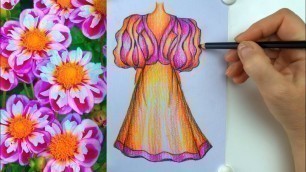 'How to Draw Silk Dress - Sketch Drawing'