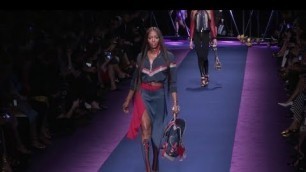 'Gigi Hadid, Bella Hadid, Naomi Campbell and fellow models on the Versace Runway in Milan'