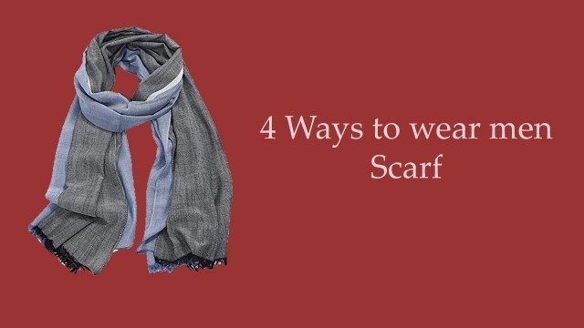 '4 Ways To Wear Men Scarf | How To Style Men Scarf | Men Scarf Style | Humayon Siddique | Be Yourself'