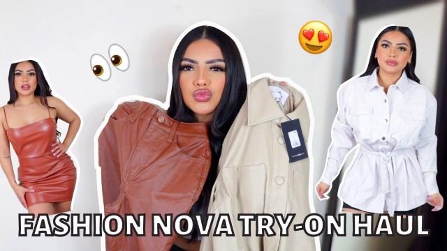 '#FASHIONNOVA TRY ON HAUL 2021 - LEATHER PIECES 