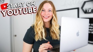 'How To START A YOUTUBE CHANNEL: Beginner\'s guide to YouTube & growing from 0 subscribers'