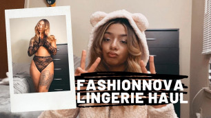 'LINGERIE/SLEEPWEAR TRY ON HAUL | FASHIONNOVA'