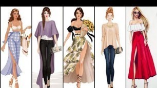 'Best sketch Fashion Illustration Dresses | Choose Yours | Fashion Girls | Trending Designs'