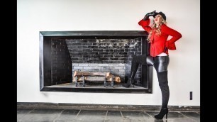 'HISTORIC TRAIN YARD BUNK HOUSE VINTAGE STEAMPUNK COSTUME COSPLAY LEATHER THIGH BOOTS GLOVES GOTHIC'