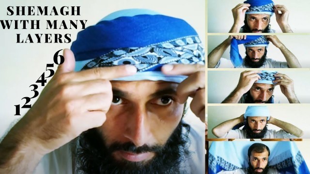 'How to tie New style Shemagh | with many layers'