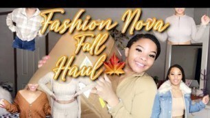 'FALL FASHION NOVA TRY-ON HAUL