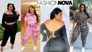 'Fashion nova curve MATCHING SETS try on haul PLUS SIZE'